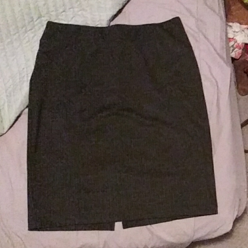 Dark grey pencil skirt